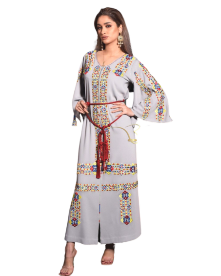 Caftan brodé violet