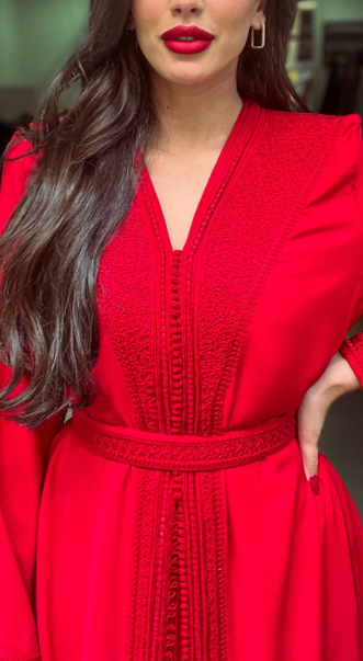 Caftan rouge vif