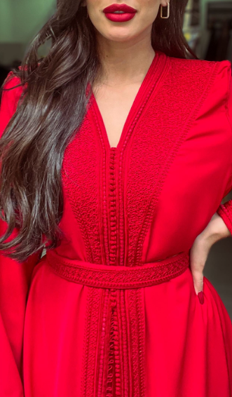 CHERRY RED Kaftan