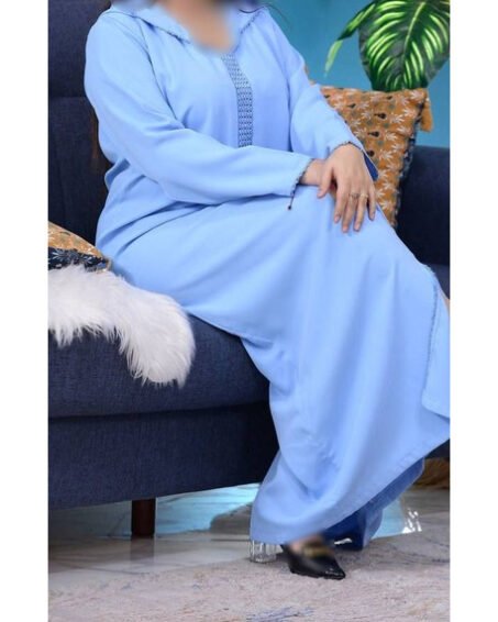 Djellaba bleu ciel