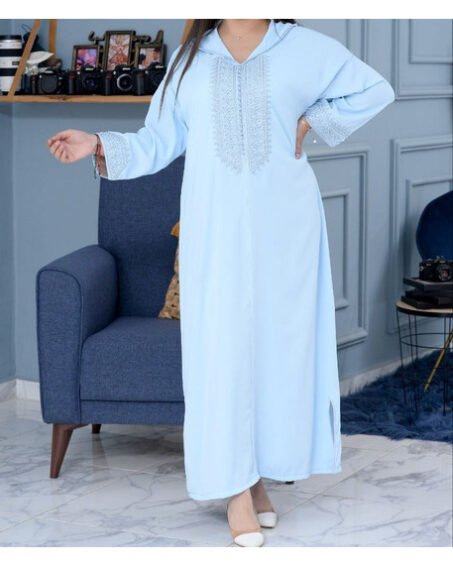 Djellaba bleu ciel