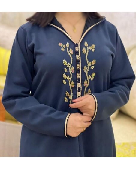Djellaba femme bleu