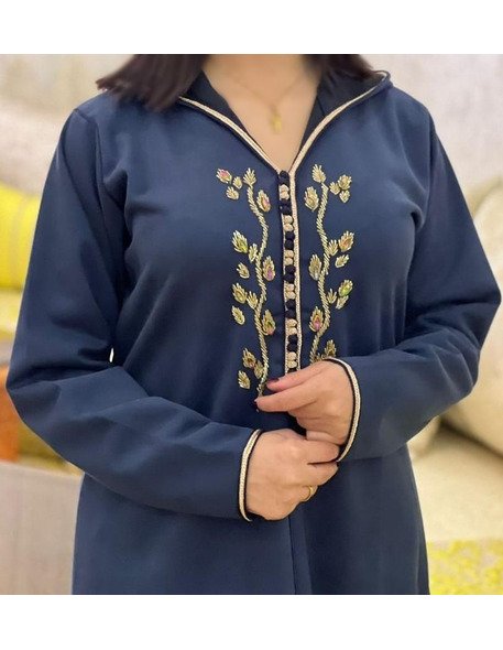 Djellaba femme bleu