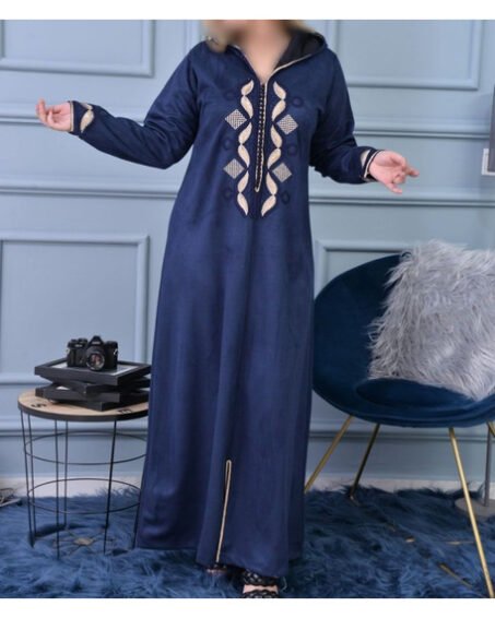 Djellaba femme Bleu marine