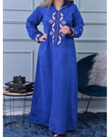 Djellaba femme Bleu royal