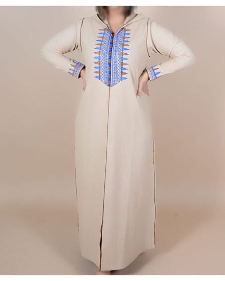 Djellaba femme crémé