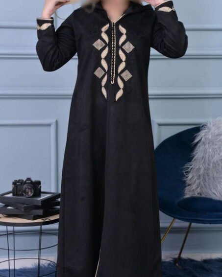 Djellaba femme en noir
