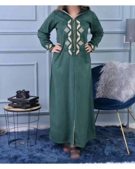 Djellaba femme en vert