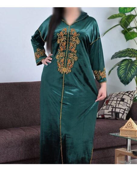 Djellaba femme verte