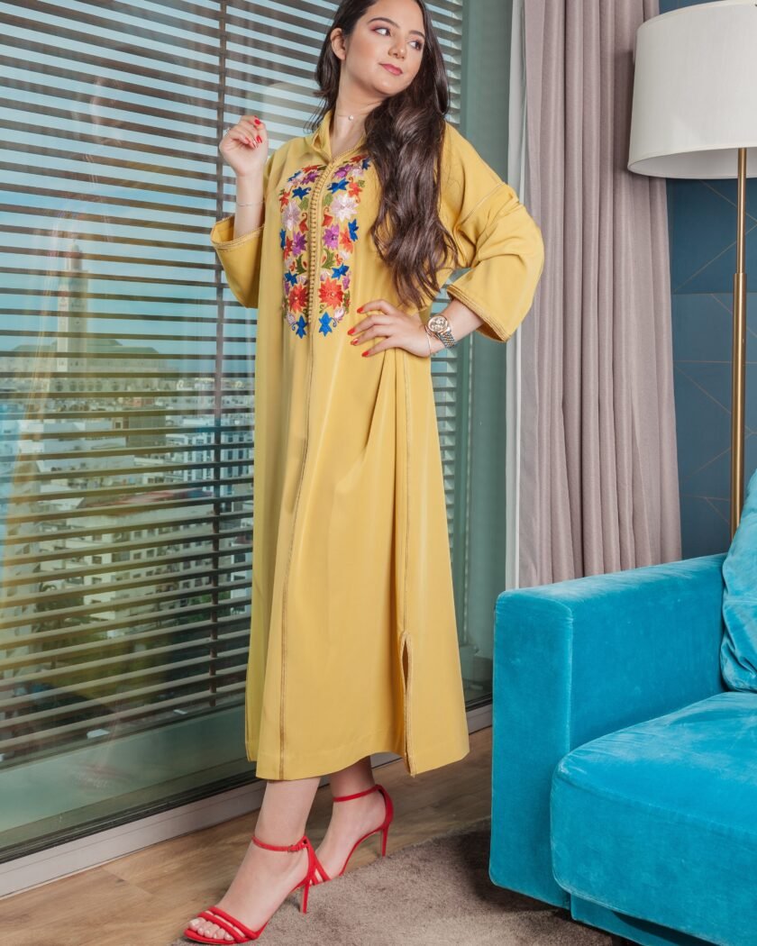 Djellaba Fleurie AMIRA