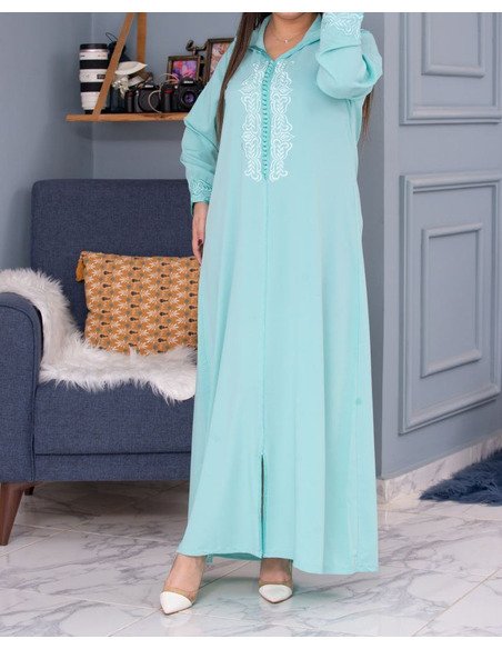 Djellaba turquoise - Image 2