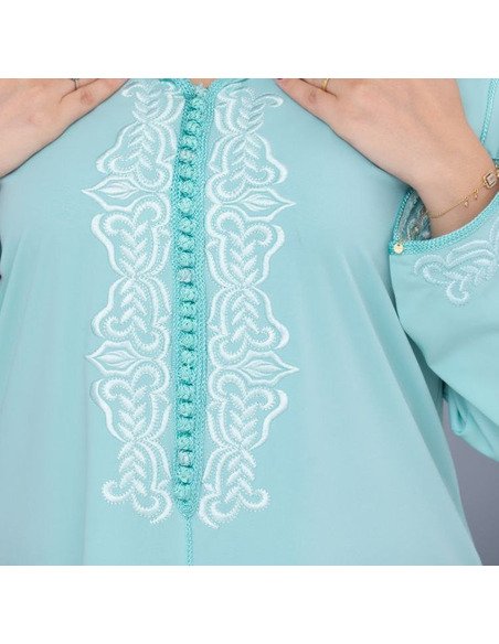 Djellaba turquoise - Image 3