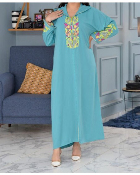 Djellaba turquoise