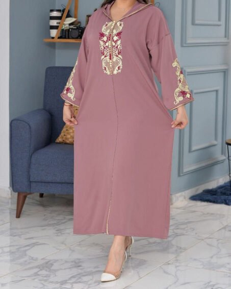 Djellaba vieux rose