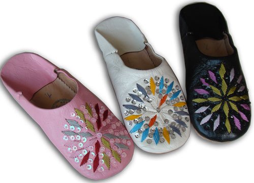 Embroidered slippers