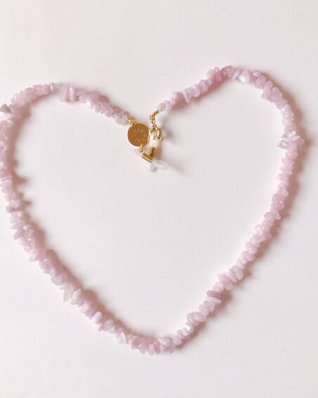 GLASSES CORD PINK QUARTZ