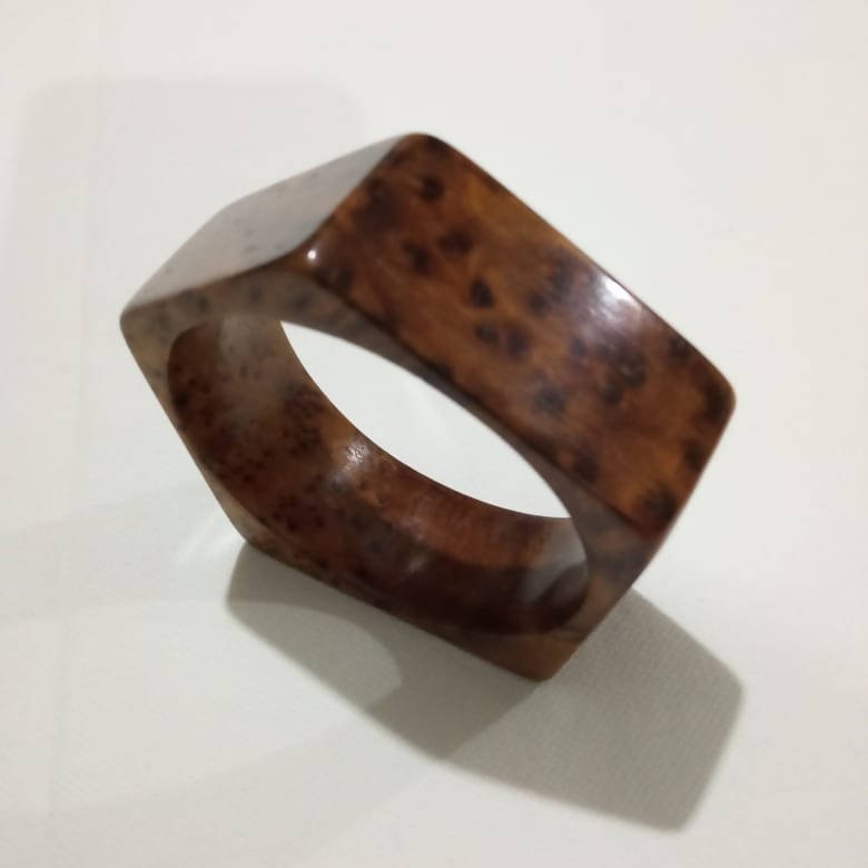 Handmade Bangle Thuja Wooden bracelet