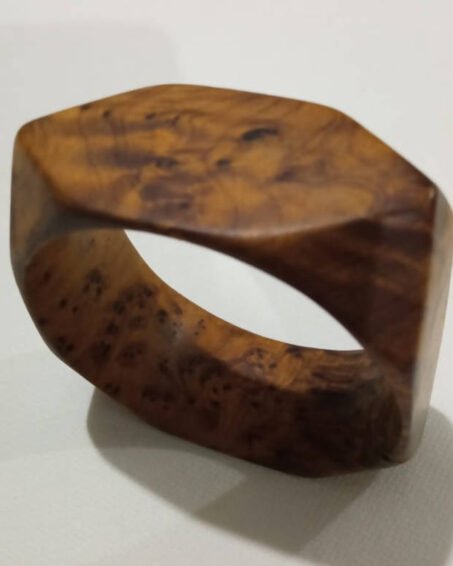 Handmade Thuja Bangle Wooden bracelet