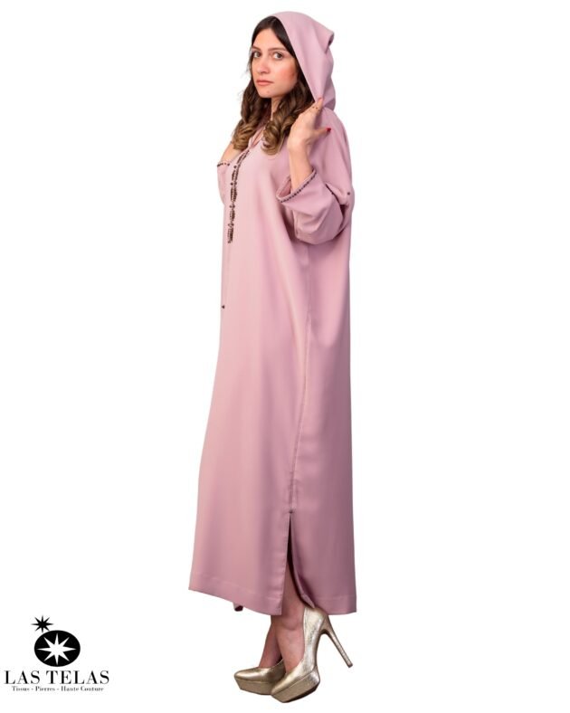Jamila Moroccan Jalabiya Women Crepe Pink