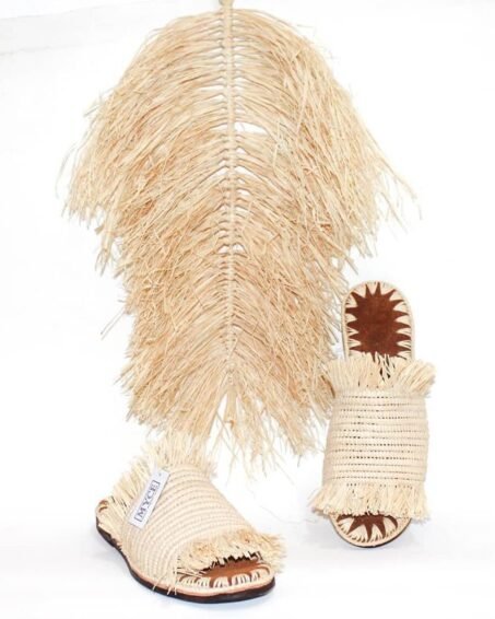 MARI Raphia Sandal
