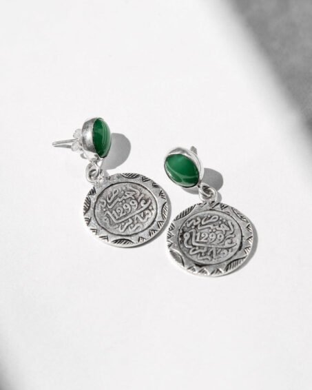 Mint Tea Coins Earrings
