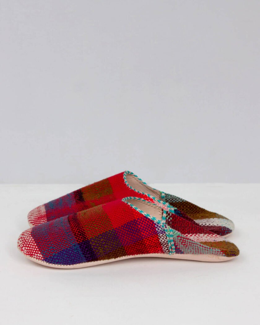 Moroccan Boujad Basic Babouche Slippers, Cosy Weave