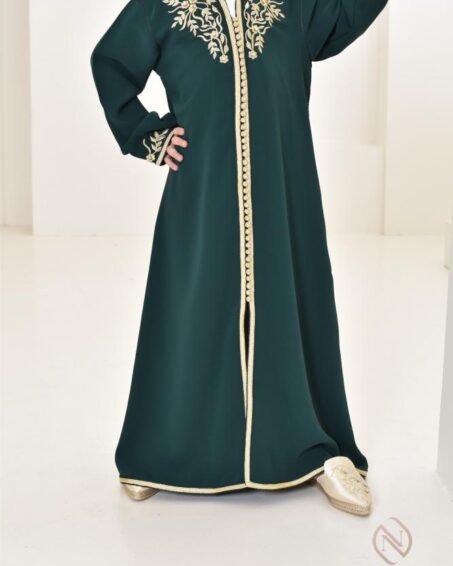 Moroccan Caftan girl Ryme Bottle Green
