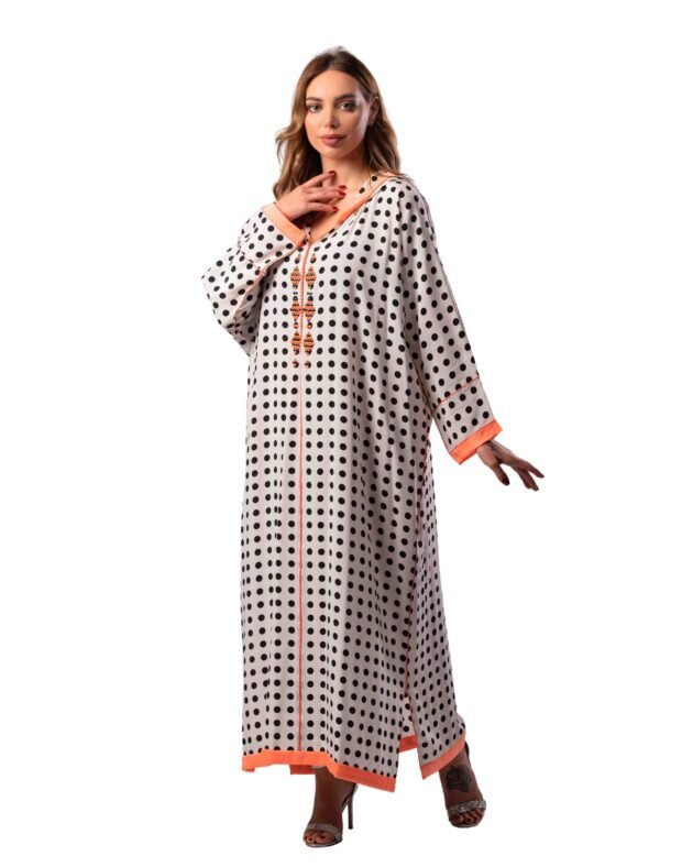 Numidia Moroccan Jalabiya Women White