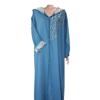 Ocean Blue Djellaba