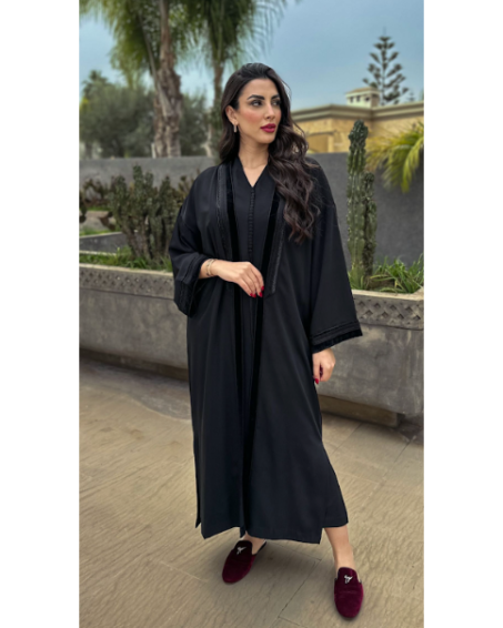 RANA - Black Ramadan 2 Piece Djellaba
