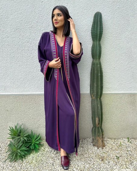 RANA - Purple Ramadan 2 Piece Djellaba