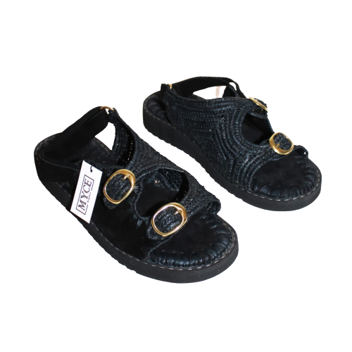 Raphia High Sole-Sandal