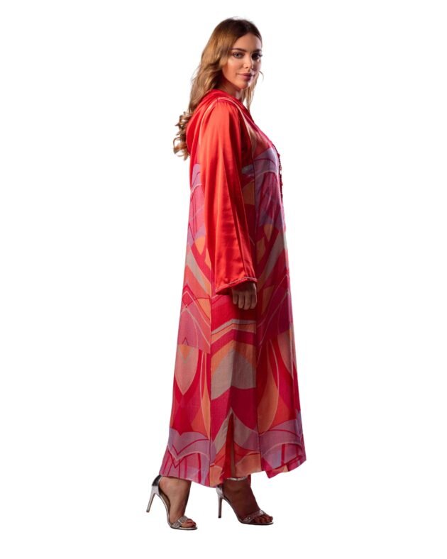Rihem Moroccan Jalabiya Women Red