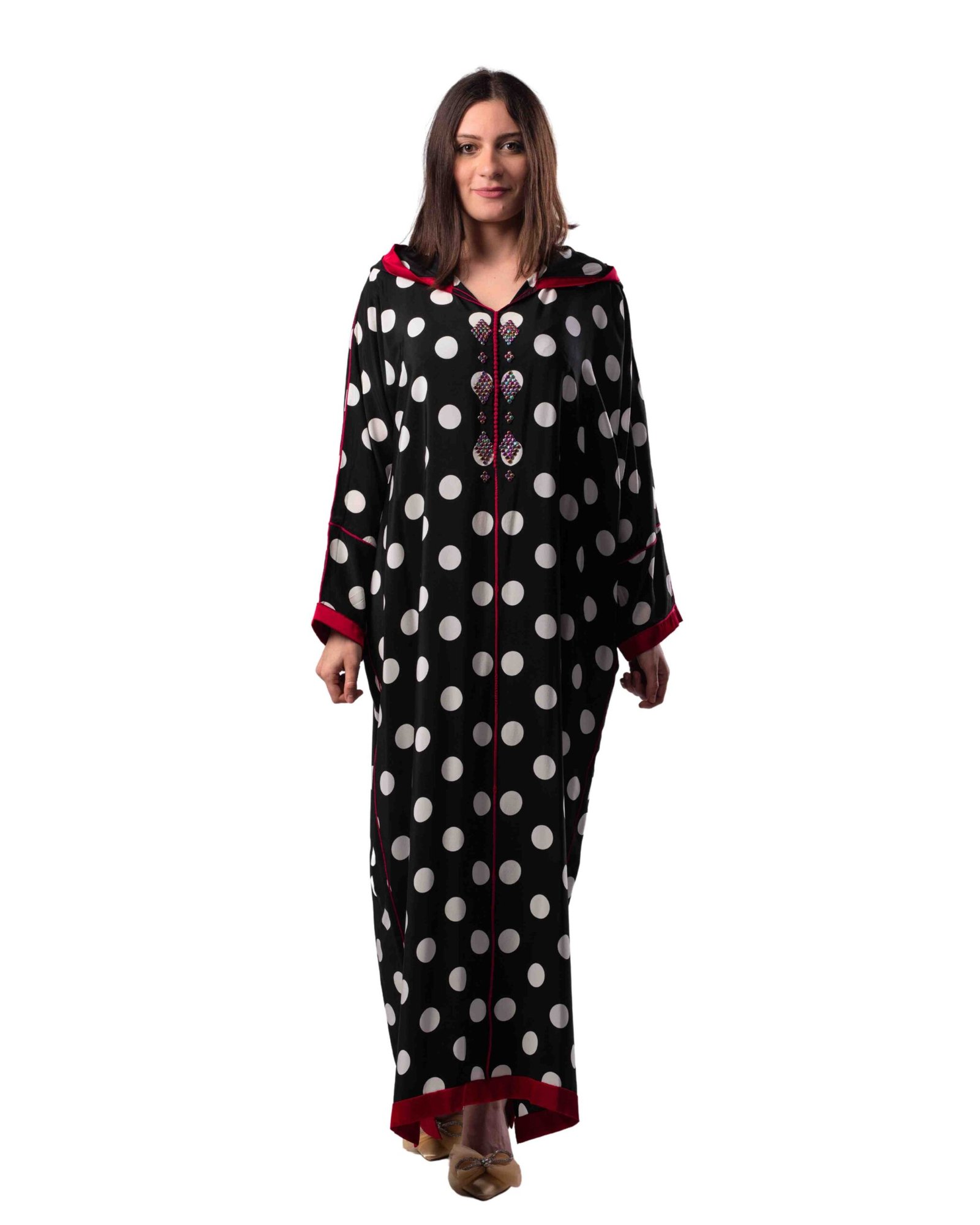 Rubab Moroccan Jalabiya Women Black